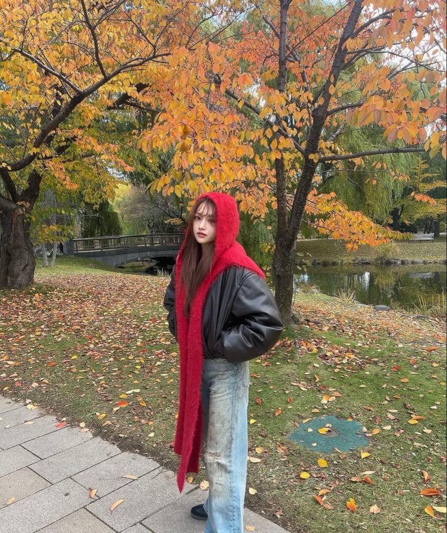 THE EDOONI hoodie muffler ⭐︎*•.+