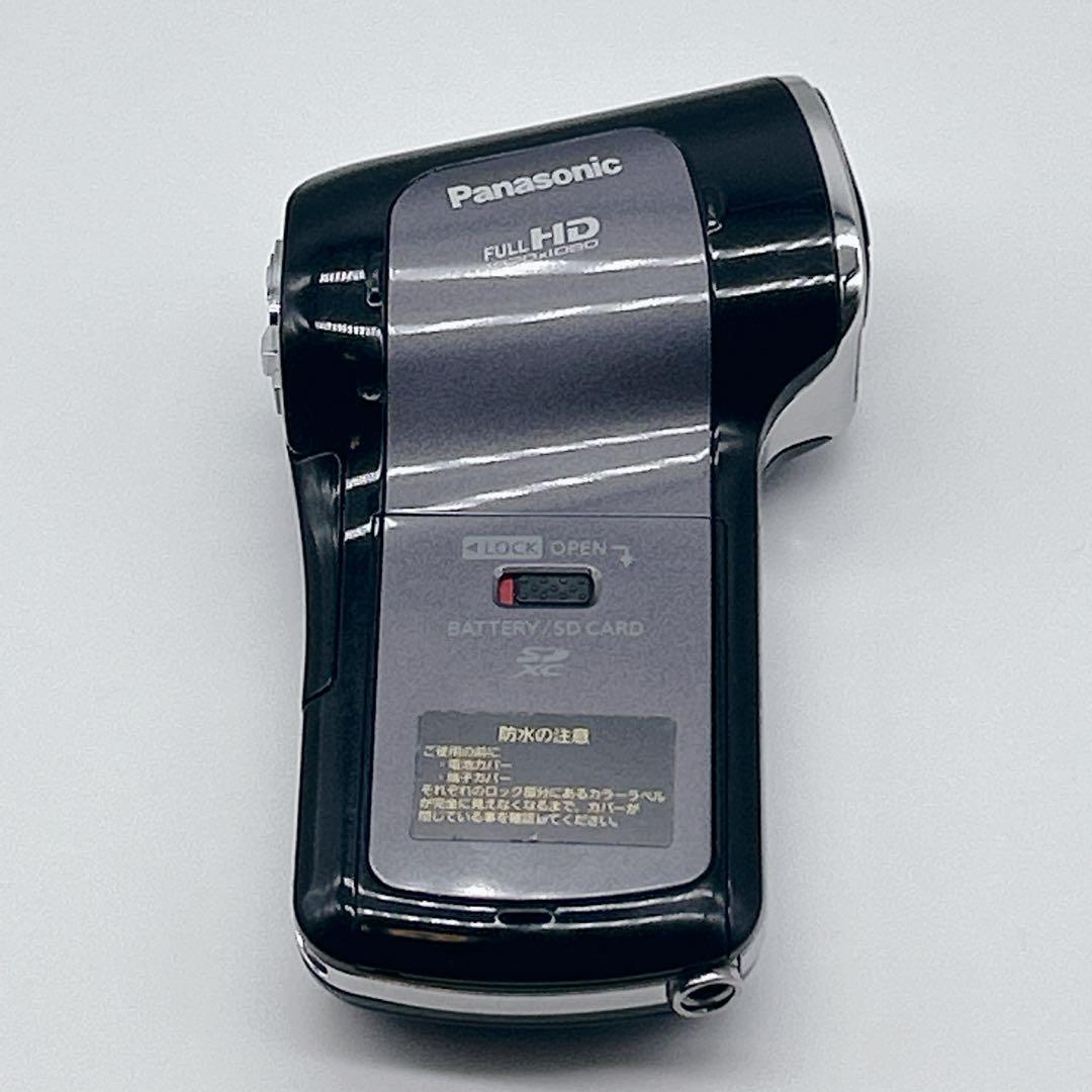 【美品】 Panasonic HX-WA10 防水ビデオカメラ　ブラック