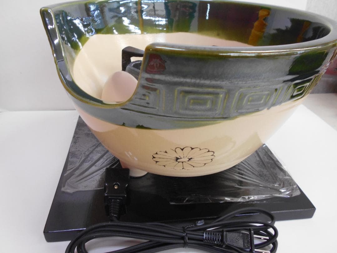 織部（紅鉢型）風炉　炭型電熱器