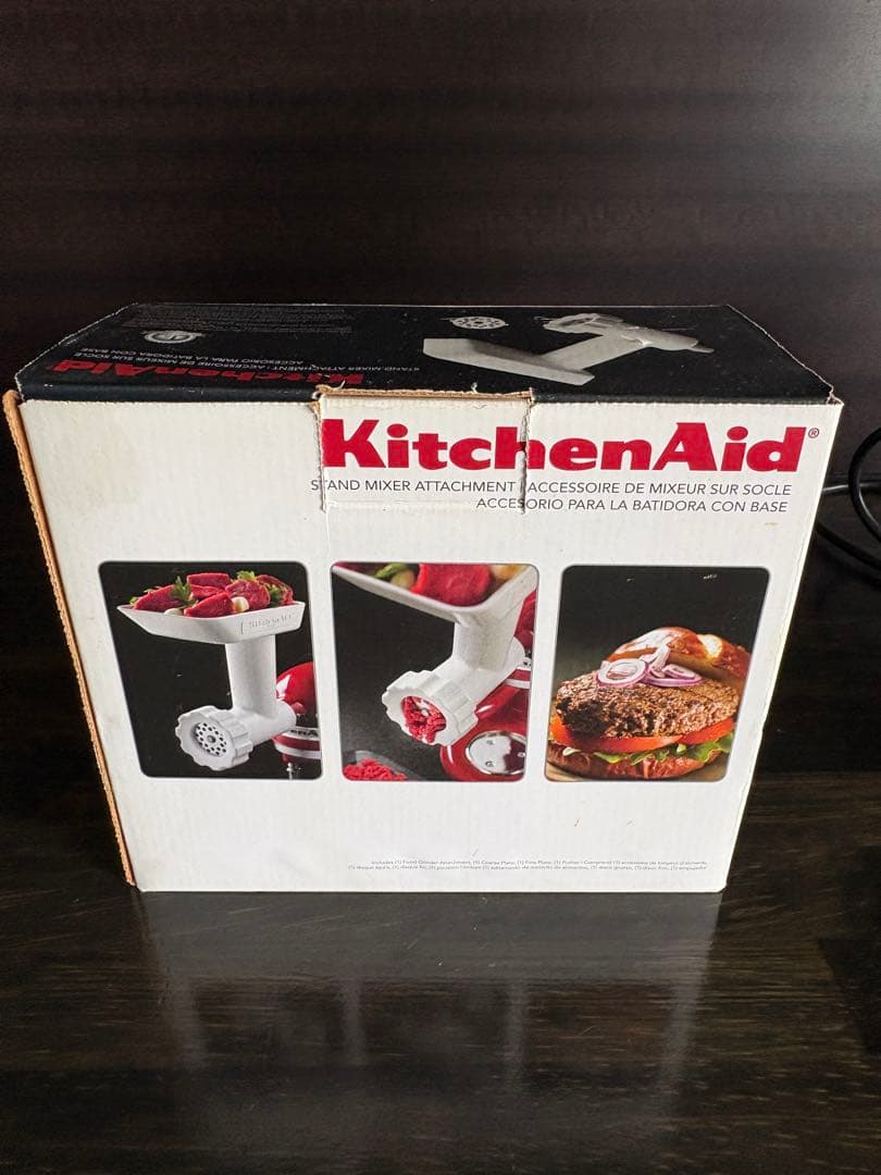 【激安】KitchenAid スタンドミキサー レッド ミートチョッパー付