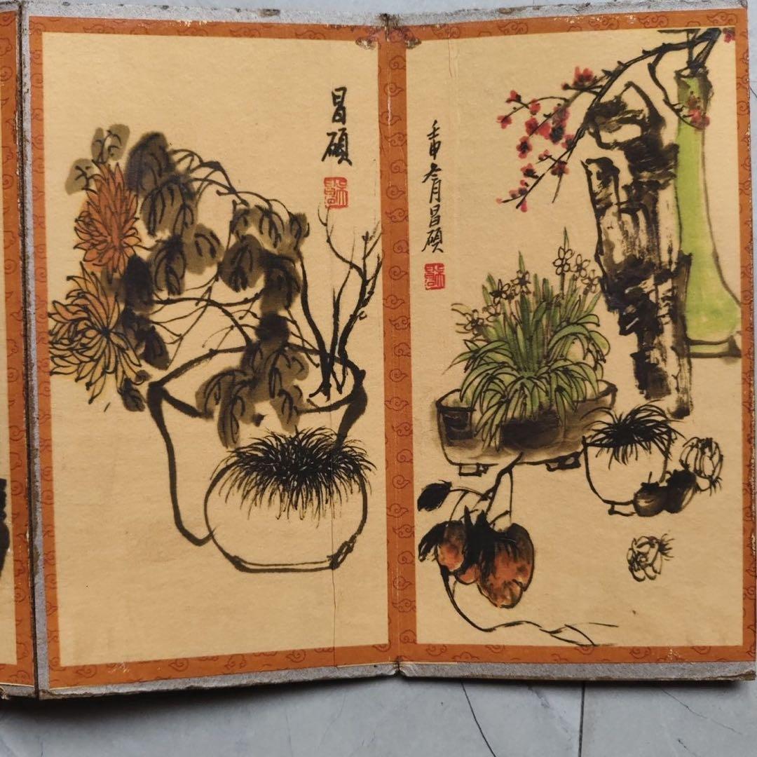 吴昌硕 精品册页 硬宣纸 画册 19.5×10cm