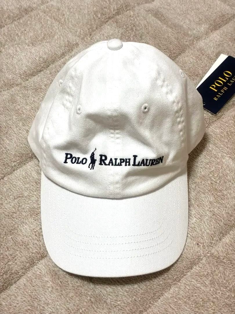 新品未使用✨Polo Ralph Lauren ロゴホワイト キャップ