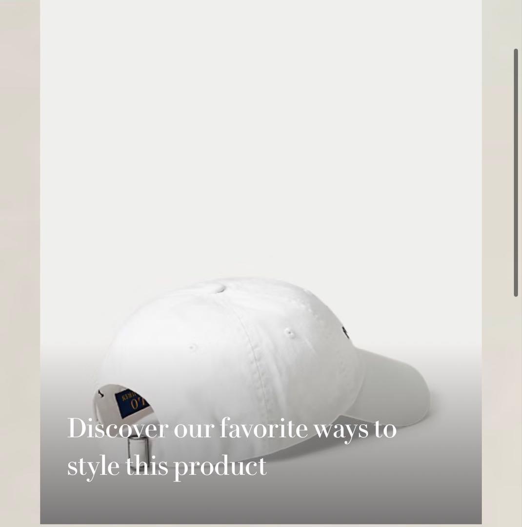 新品未使用✨Polo Ralph Lauren ロゴホワイト キャップ