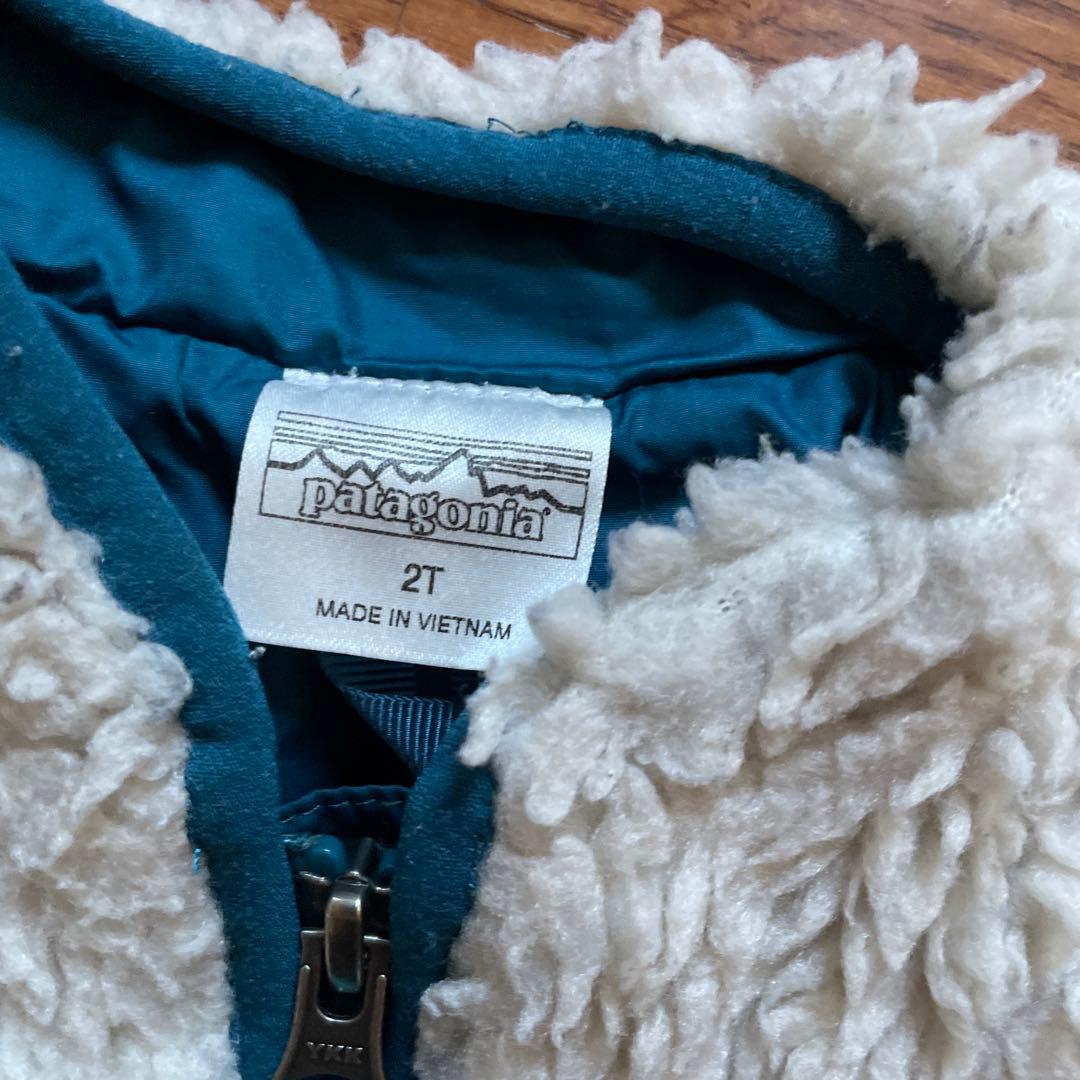 patagonia アウタージャケット 2T ホワイト/ブルー　パタゴニア