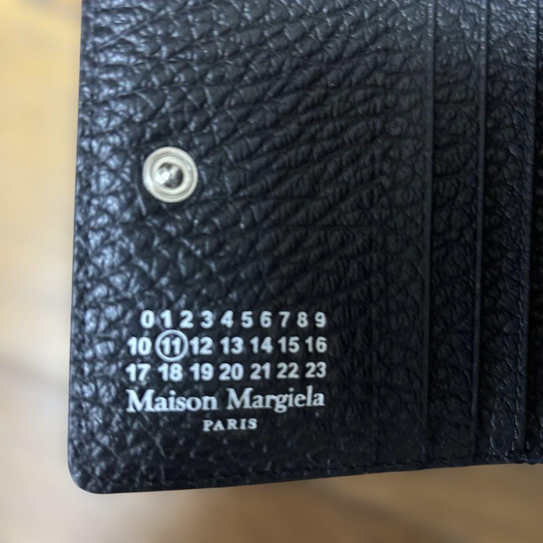マルジェラ財布 折りたたみ財布 ブラック