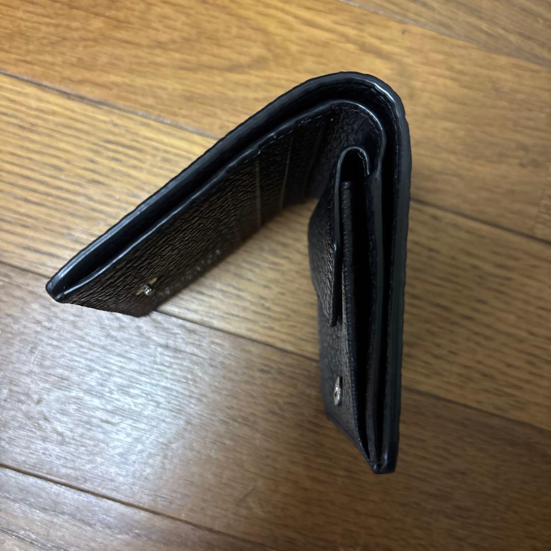 マルジェラ財布 折りたたみ財布 ブラック