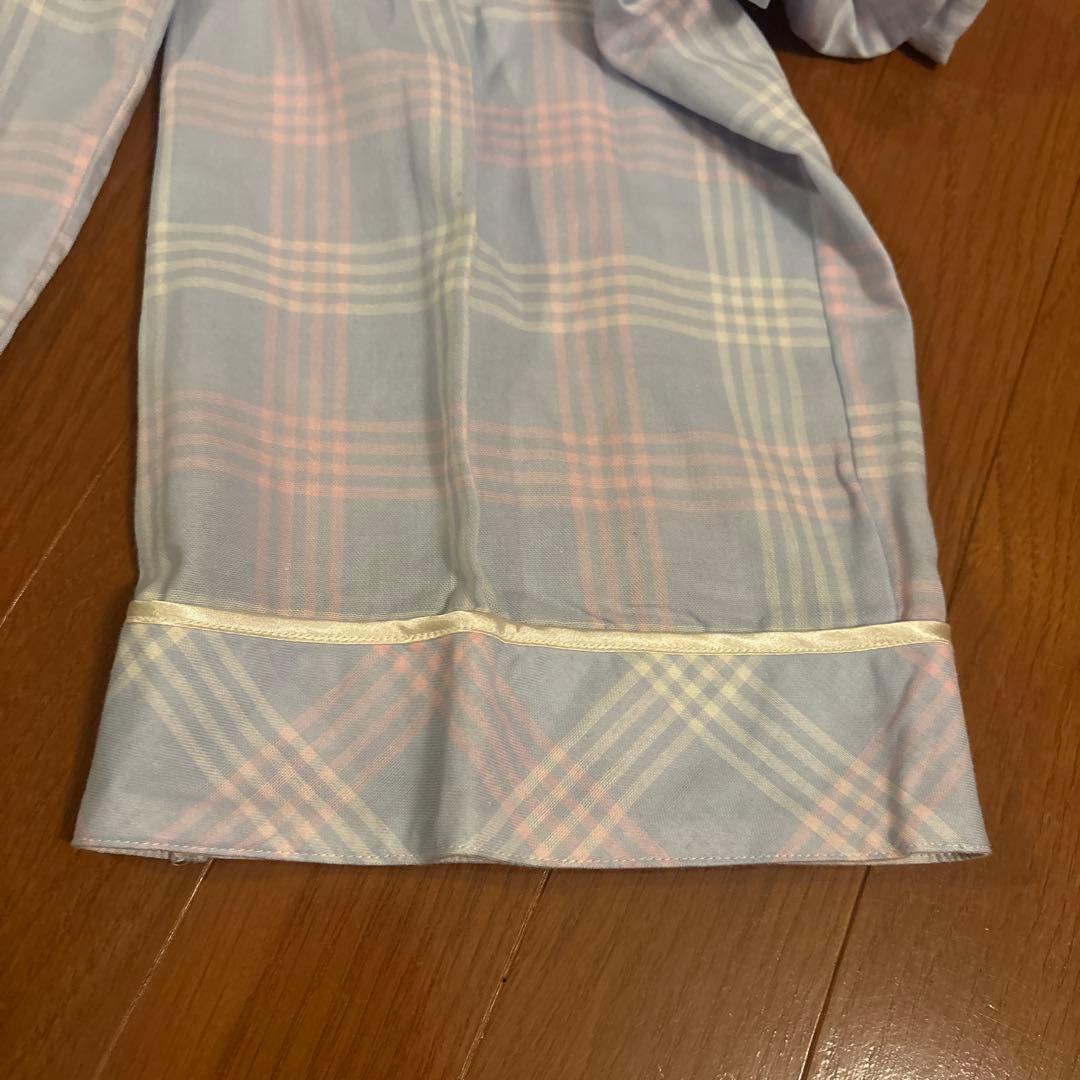 新品未使用ツモリチサト　ブルーチェック　パジャマ