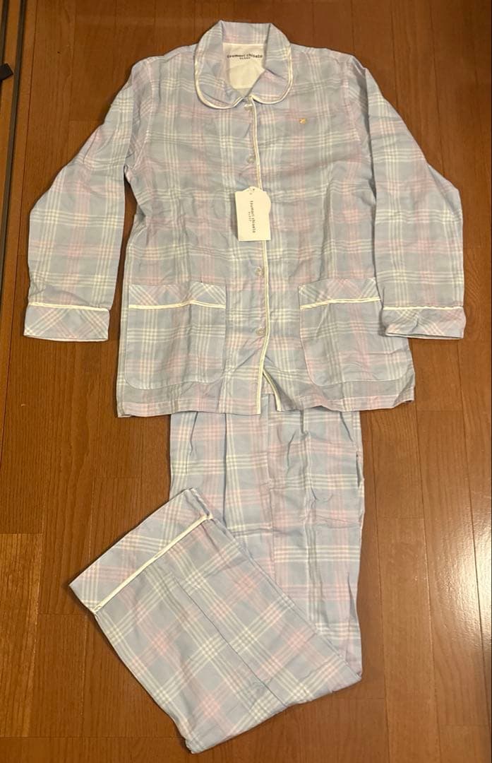 新品未使用ツモリチサト　ブルーチェック　パジャマ