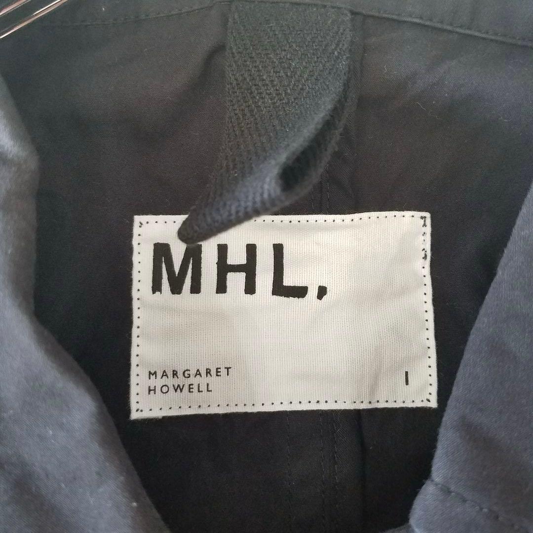 マーガレットハウエル✨️MHL コットン ロングコート ステンカラー ブラック
