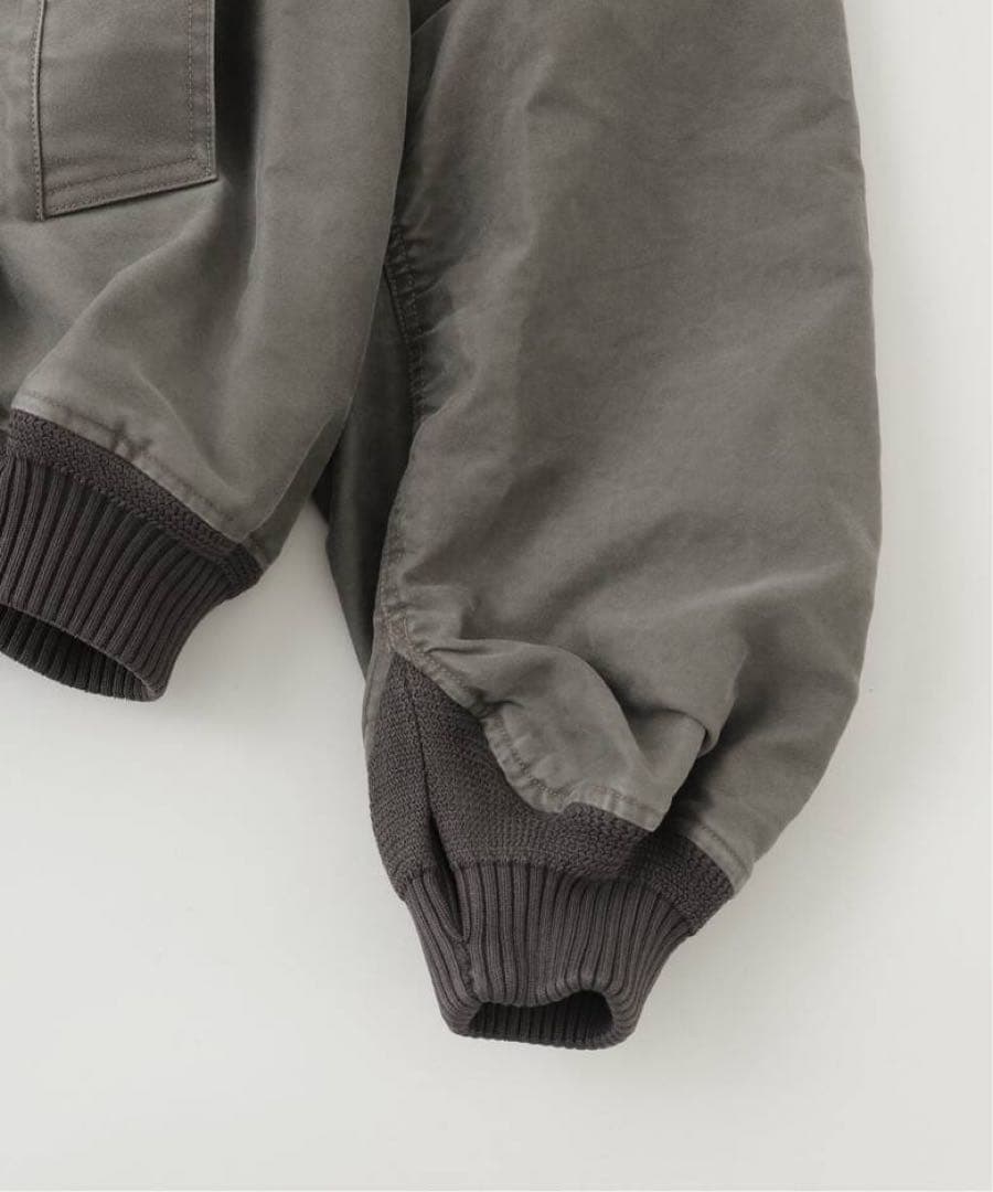 【完売】25AW OUAT 012 グレー ボンバージャケット　MA-1 短丈