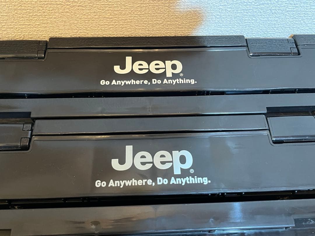 Jeep フォールディングコンテナ50 折りたたみ（窓付き）　2個セット