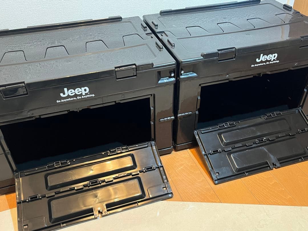 Jeep フォールディングコンテナ50 折りたたみ（窓付き）　2個セット