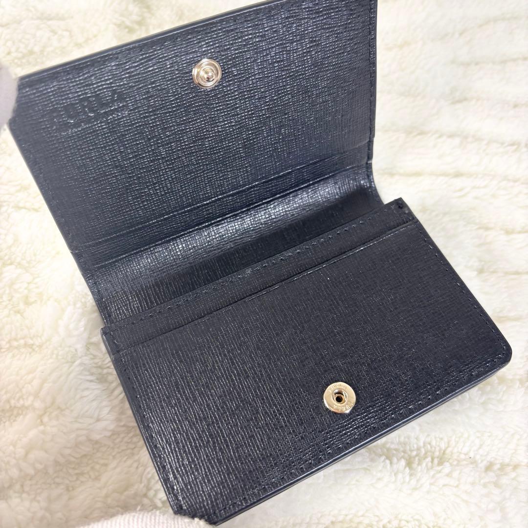 【FURLA】フルラ 美品 名刺入れ カード入れ ブラック カードホルダー