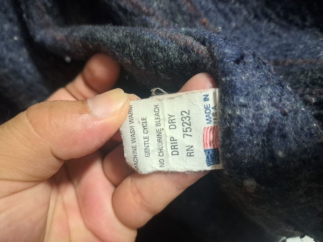 m*o様 70s　レア　carters　USA製　列車タグ　襟黒コーデュロイ　ブ