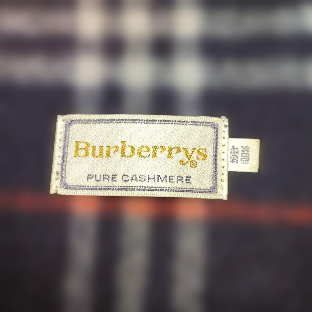 入手困難美品⭐Burberrys カシミヤ 100%白タグ金文字マフラー
