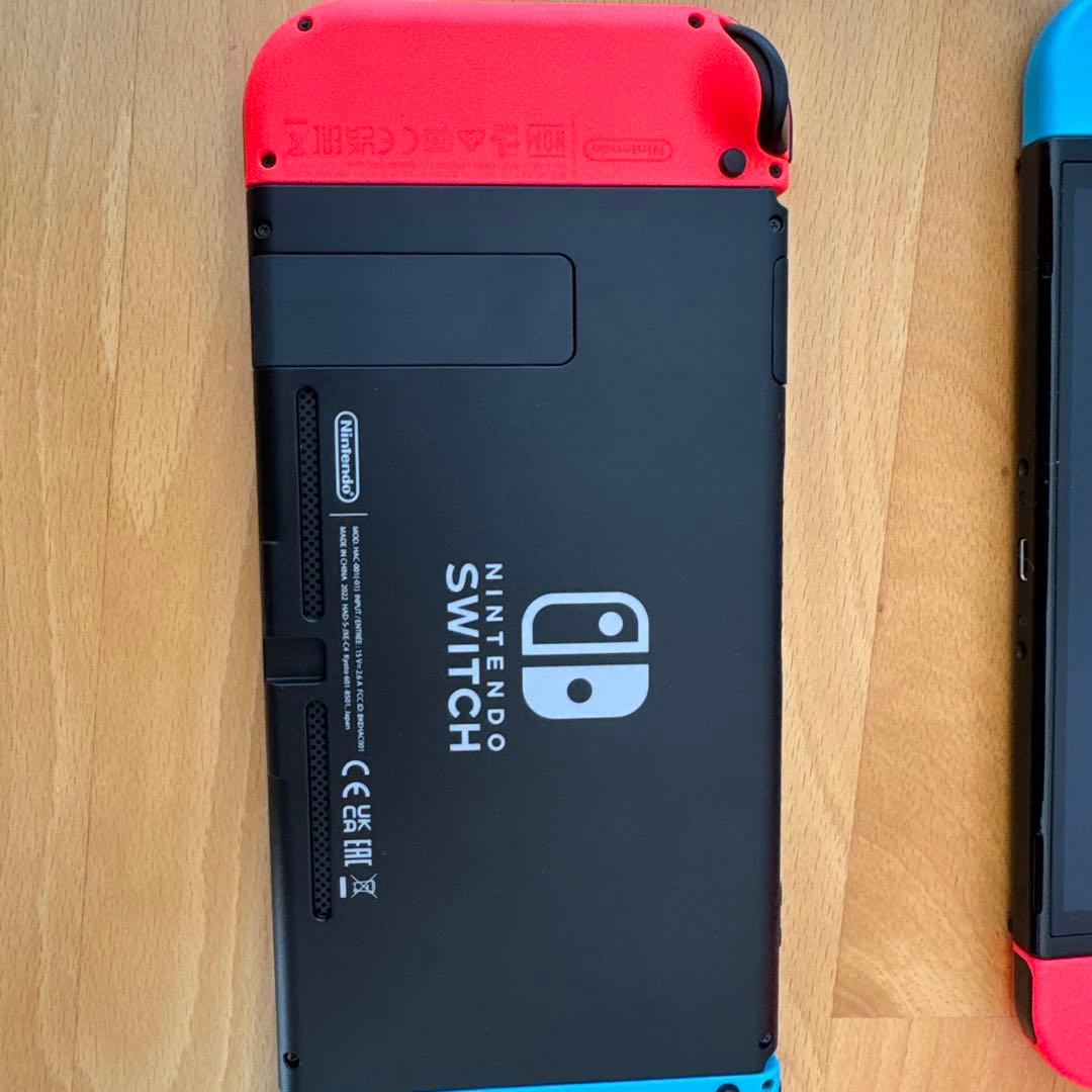 任天堂switch「非有機EL」 青・赤 ジョイコンストラップ付