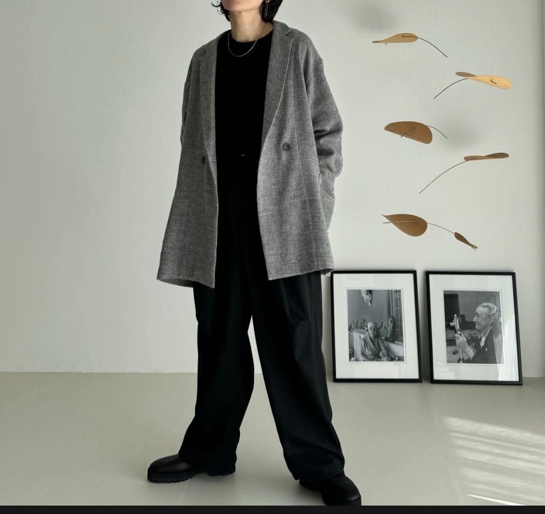 ジャケット・アウター SHETLAND WOOL LINEN SOFT TWIST JACKET