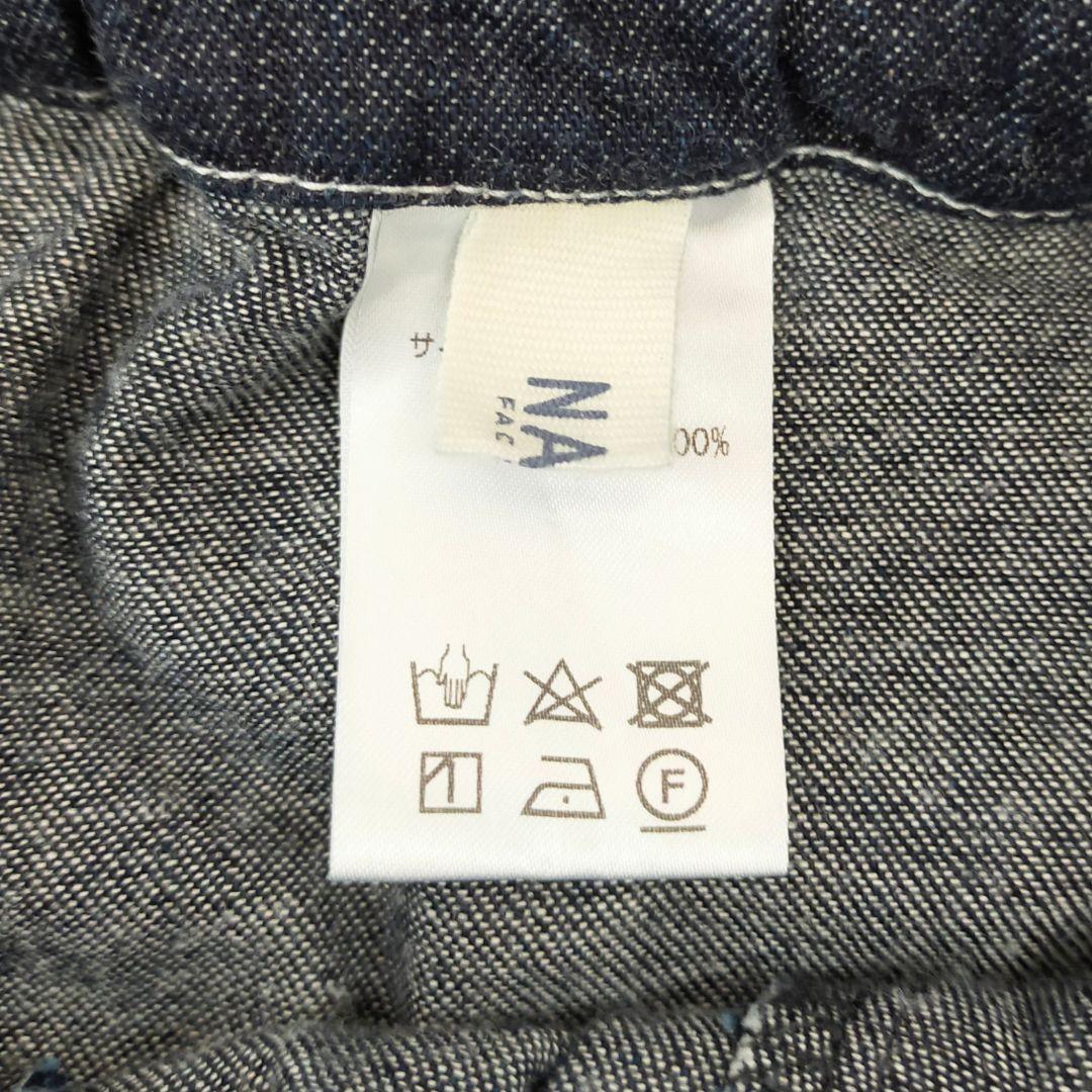 美品　ナル　NARU FACTORY 8ozムラデニム　ノッポパンツ
