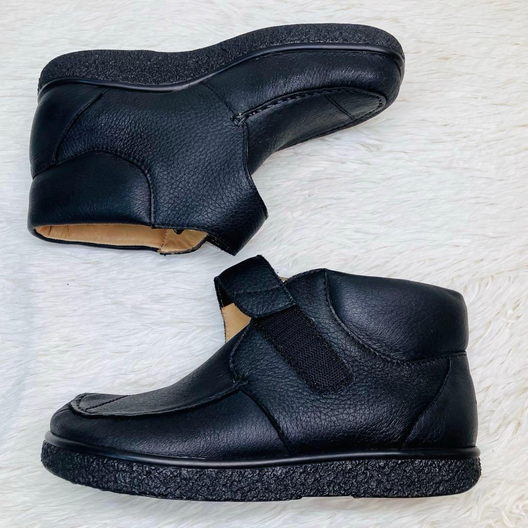 【極美品】ヤコフォーム 22.5㌢Jacoform エルク革　ショートブーツ　黒