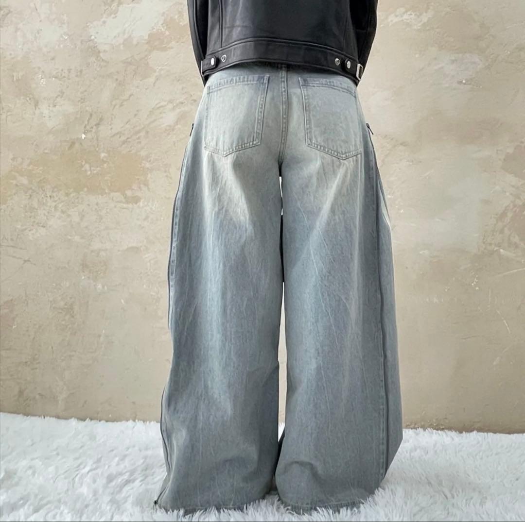 adidas DENIM ZIP PANT JX9210 28インチ