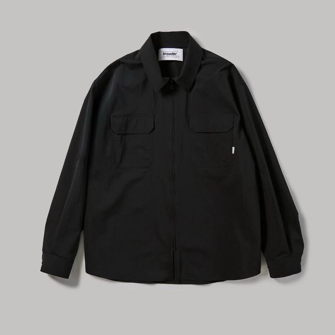 トップス broader BRD EAZY ZIP UP SHIRT