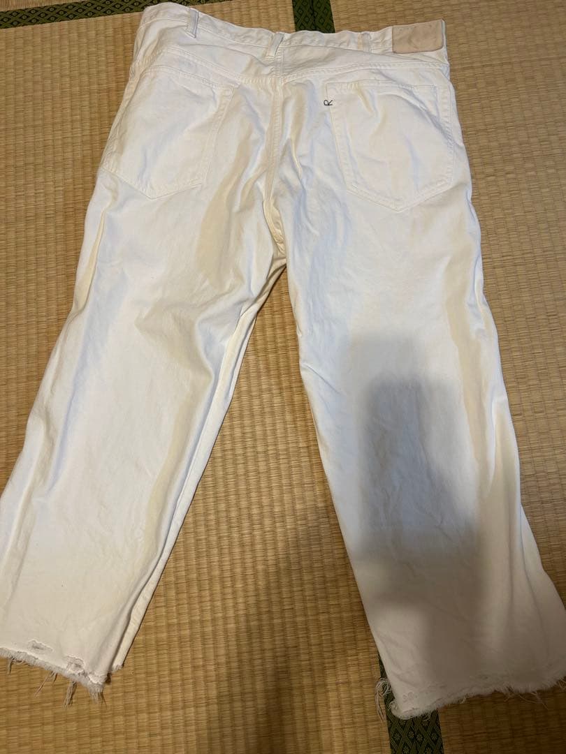coke-f.1027 　45R ライ麦デニムクロスオーバーホワイト加工