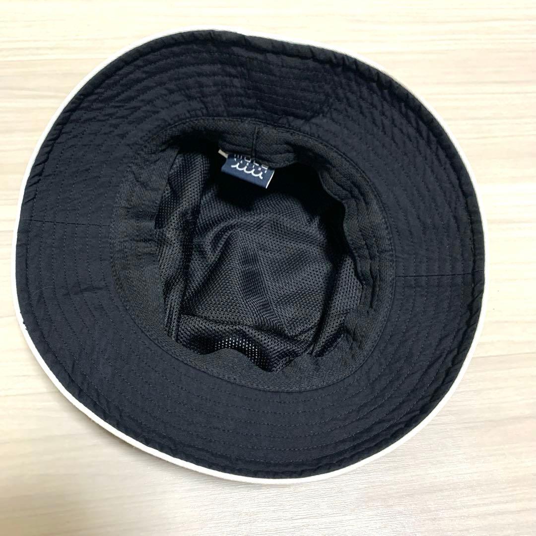 【美品】muta MARINE バケットハット ブラック 刺繍ロゴ 57〜59