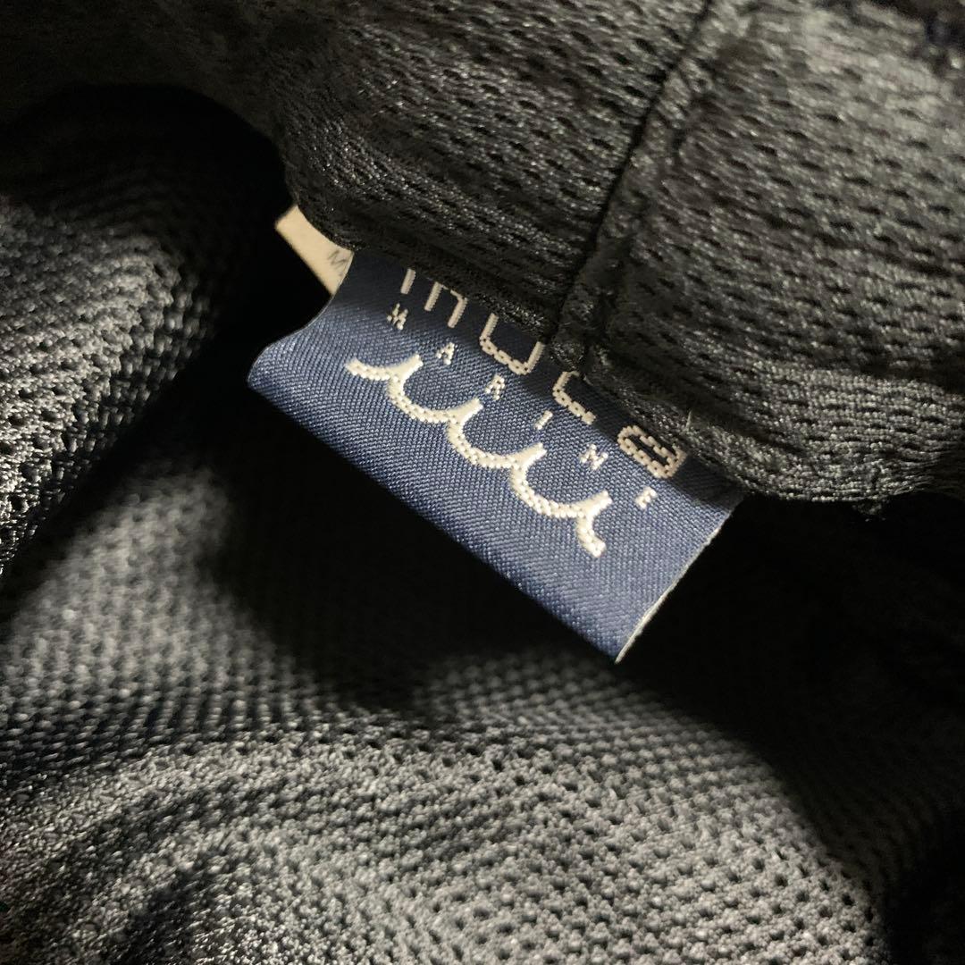 【美品】muta MARINE バケットハット ブラック 刺繍ロゴ 57〜59