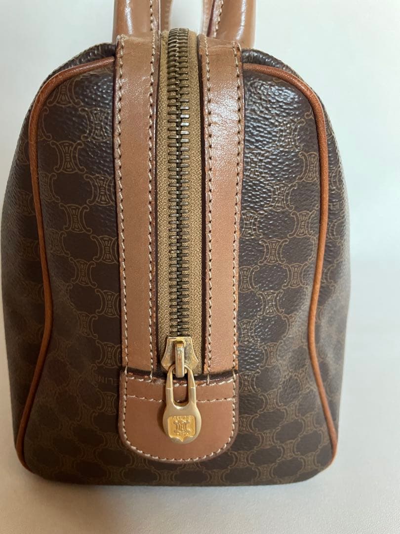 CELINE セリーヌ　マカダム柄　ミニボストンバッグ　ハンドバッグ