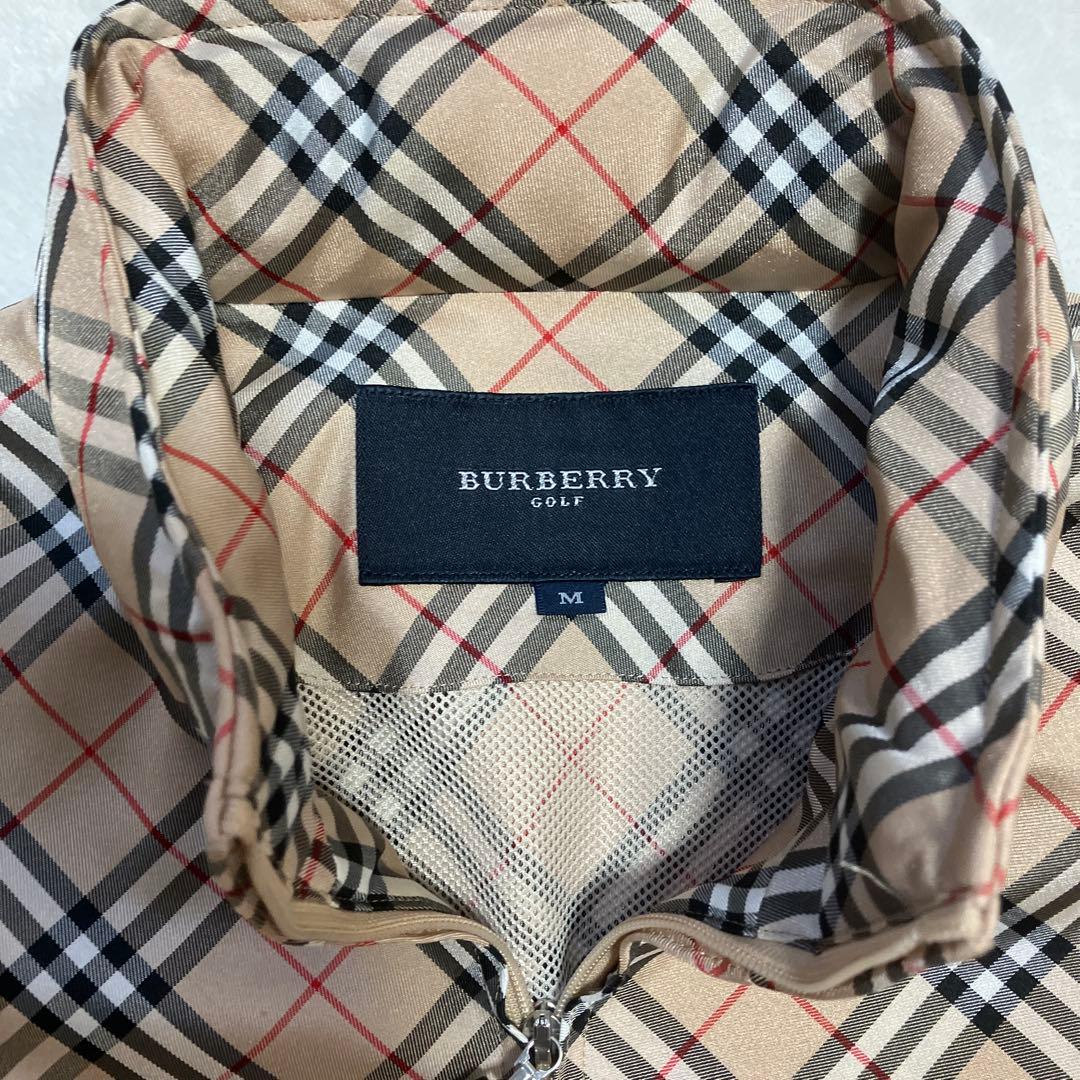 【美品】BURBERRY GOLF バーバリーゴルフ ベスト ノバチェック M