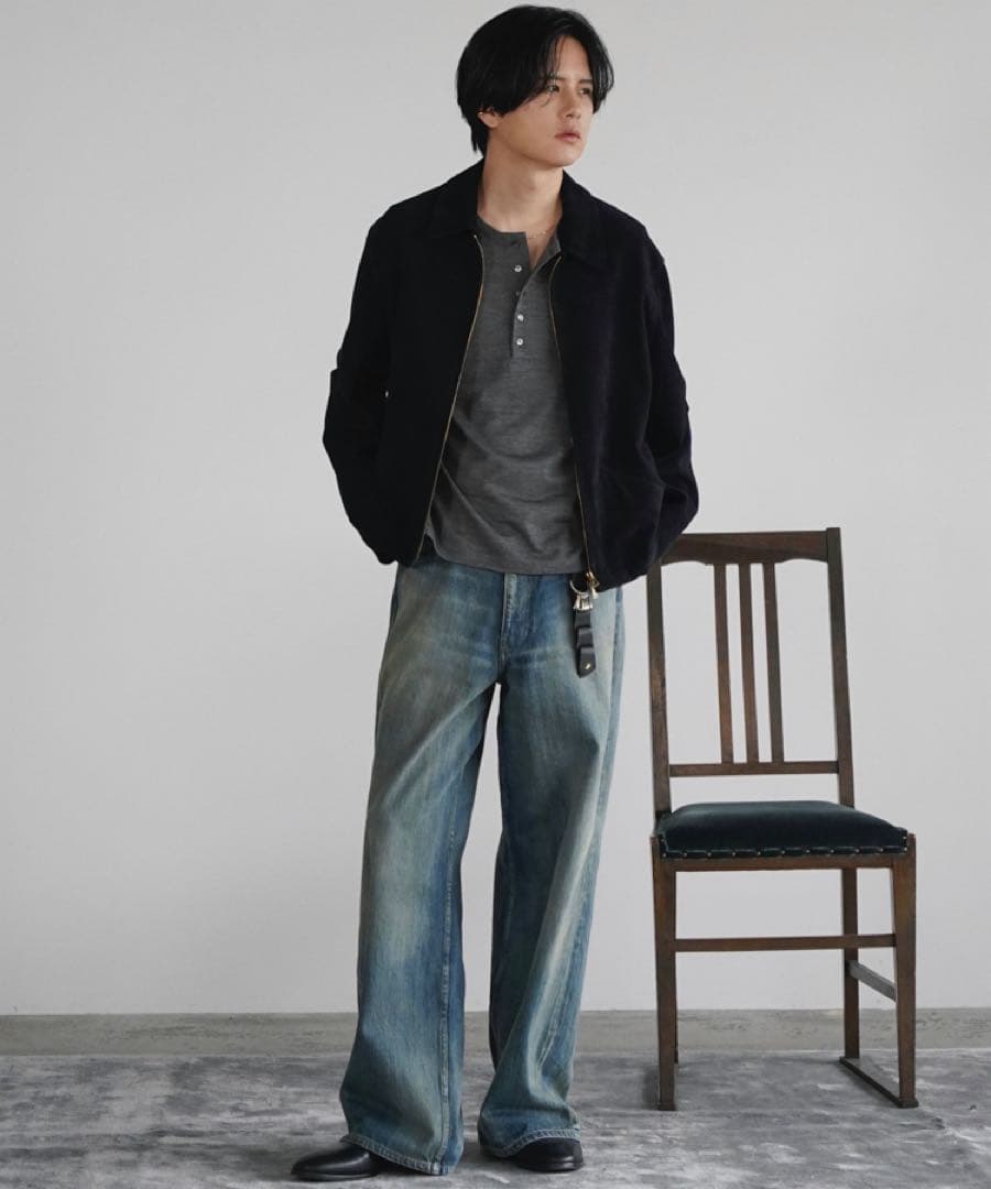 LIDNM Goat Suede Sports JKT Lサイズ