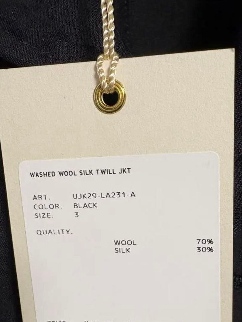 ジャケット・アウター ULTERIOR 26ss WASHED WOOL SILK TWILL