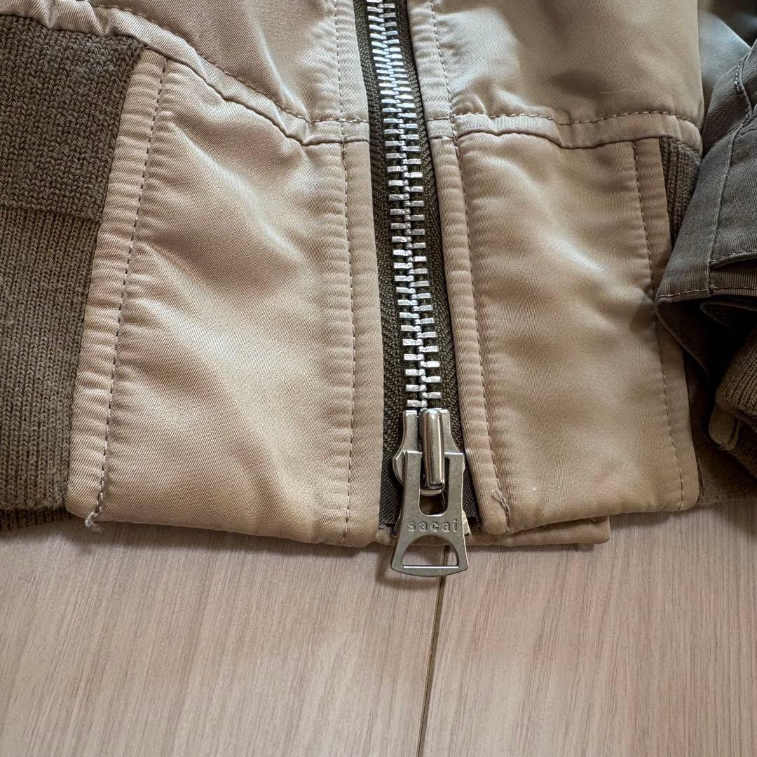 ⭐️sacai 22SS Nylon Twill Mix Blouson MA-1