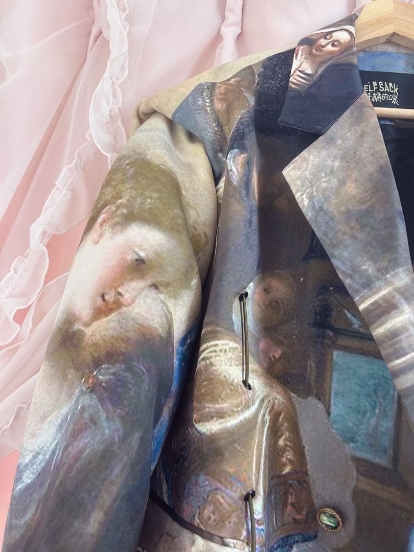 ✨️【希少】ELF SACK 絵画デザインオーバーサイズジャケット ✨️