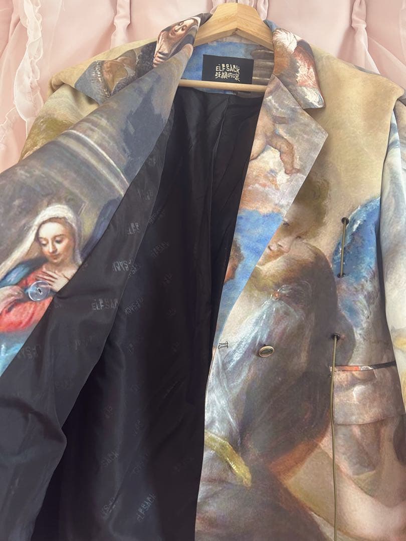 ✨️【希少】ELF SACK 絵画デザインオーバーサイズジャケット ✨️