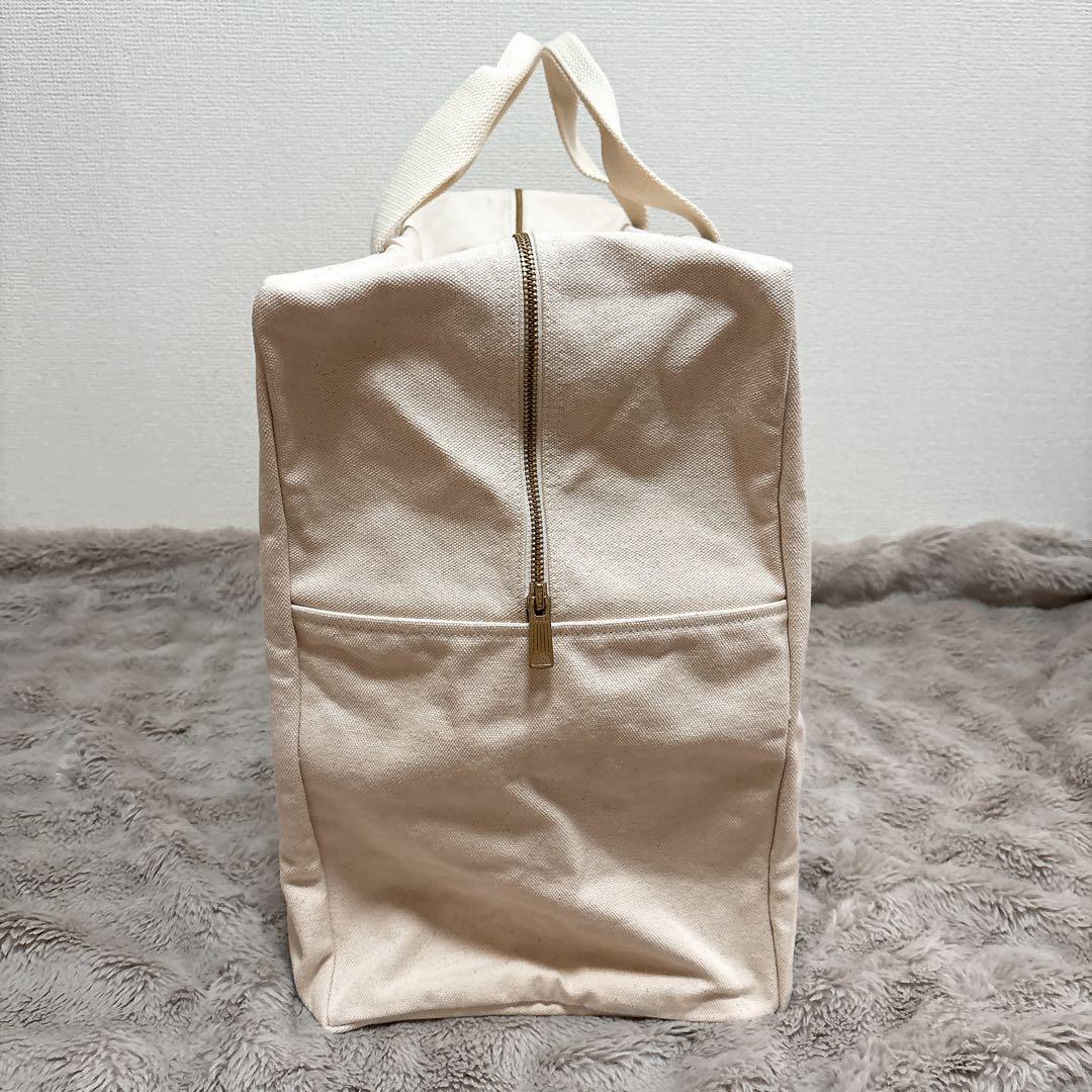 【美品】jjjjound キャンバス ボストンバッグ トラベル 白 超大容量