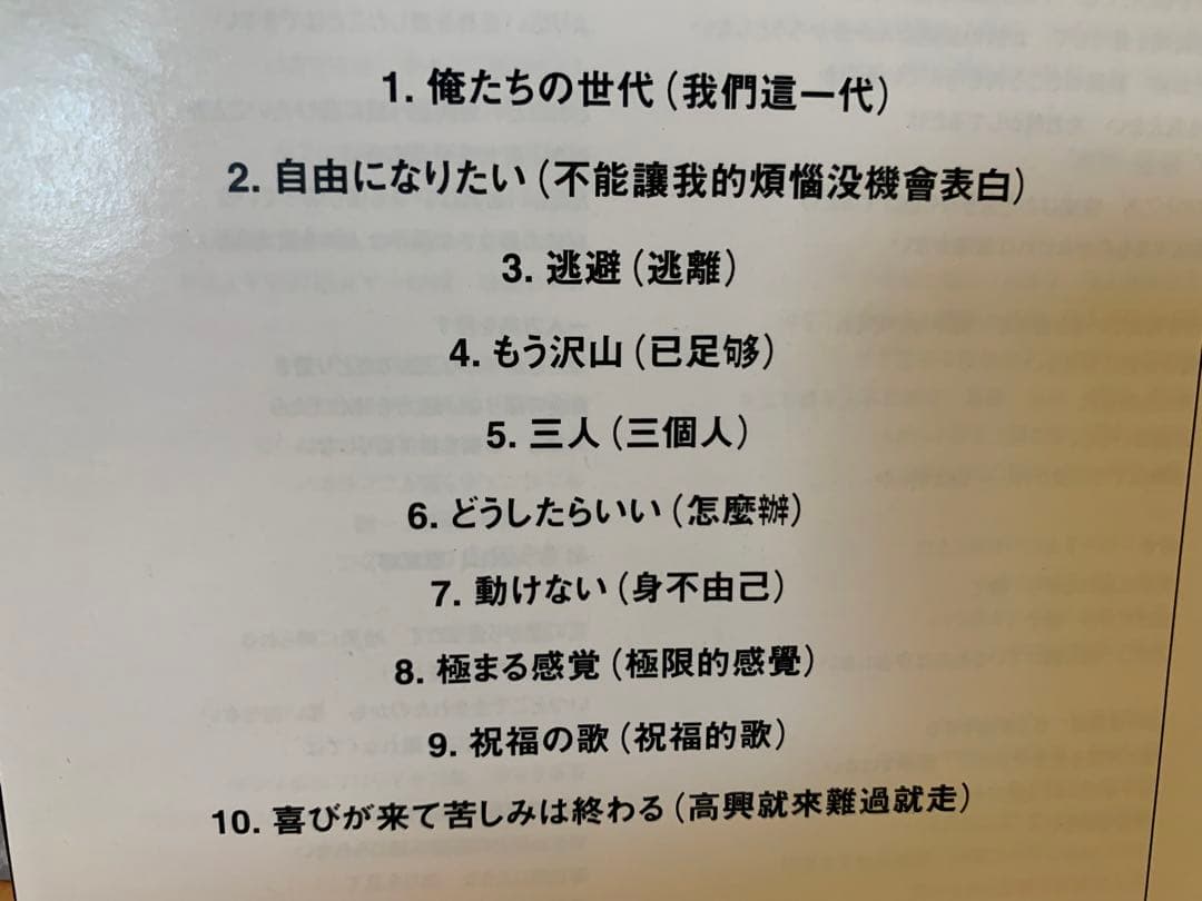 対訳付 国内盤★黒豹HEI BAOブラックパンサーⅥ自由になりたい 不能譲我的～