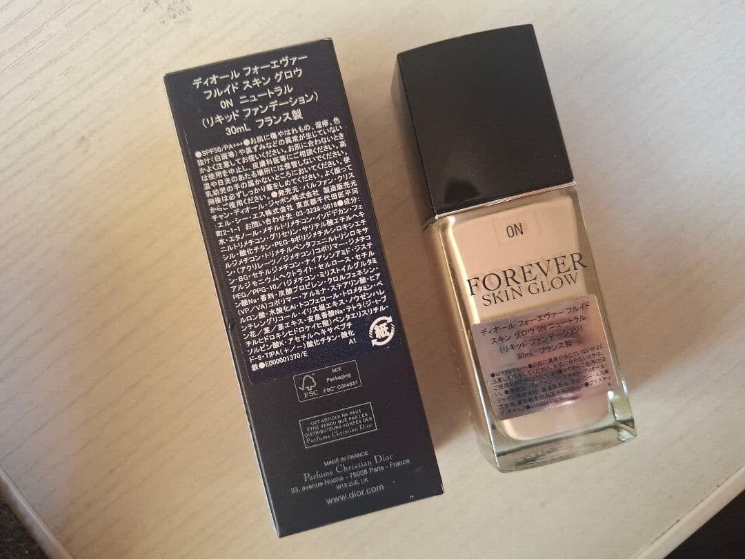 Dior ディオール フォーエヴァーフルイドスキングロウ ファンデーション 0N