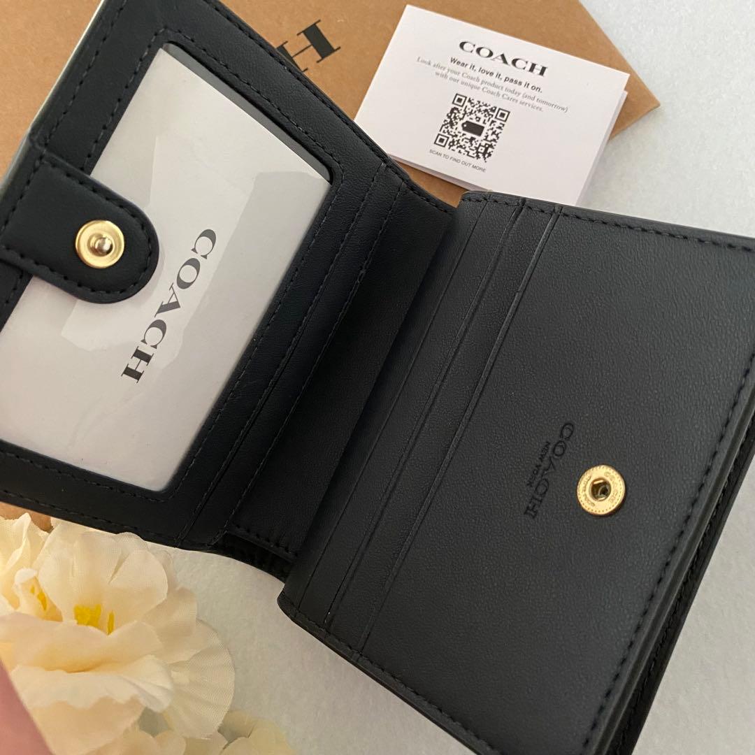 新品　正規品☆COACH コーチ　折り財布　ブラウン シグネチャー 二つ折り財布