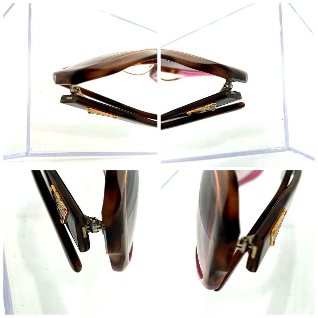 プラダ　PRADA サングラス SPR10Nパープルブラウン系 三角プレート