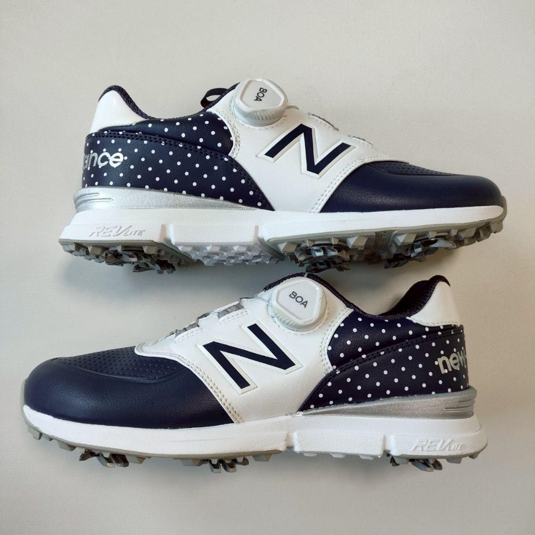 New Balance ゴルフシューズ ネイビー 23cm BOAダイヤル