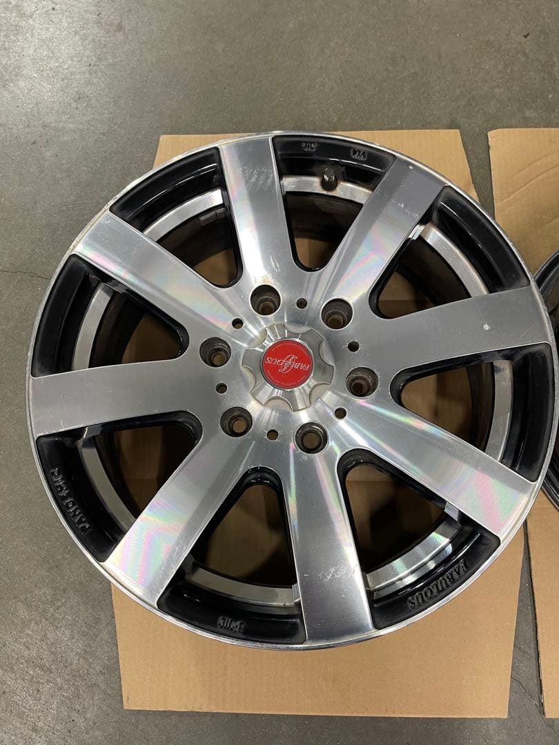 FABLOUS 17インチ アルミホイール 6.5J ハイエース装着2本セット①