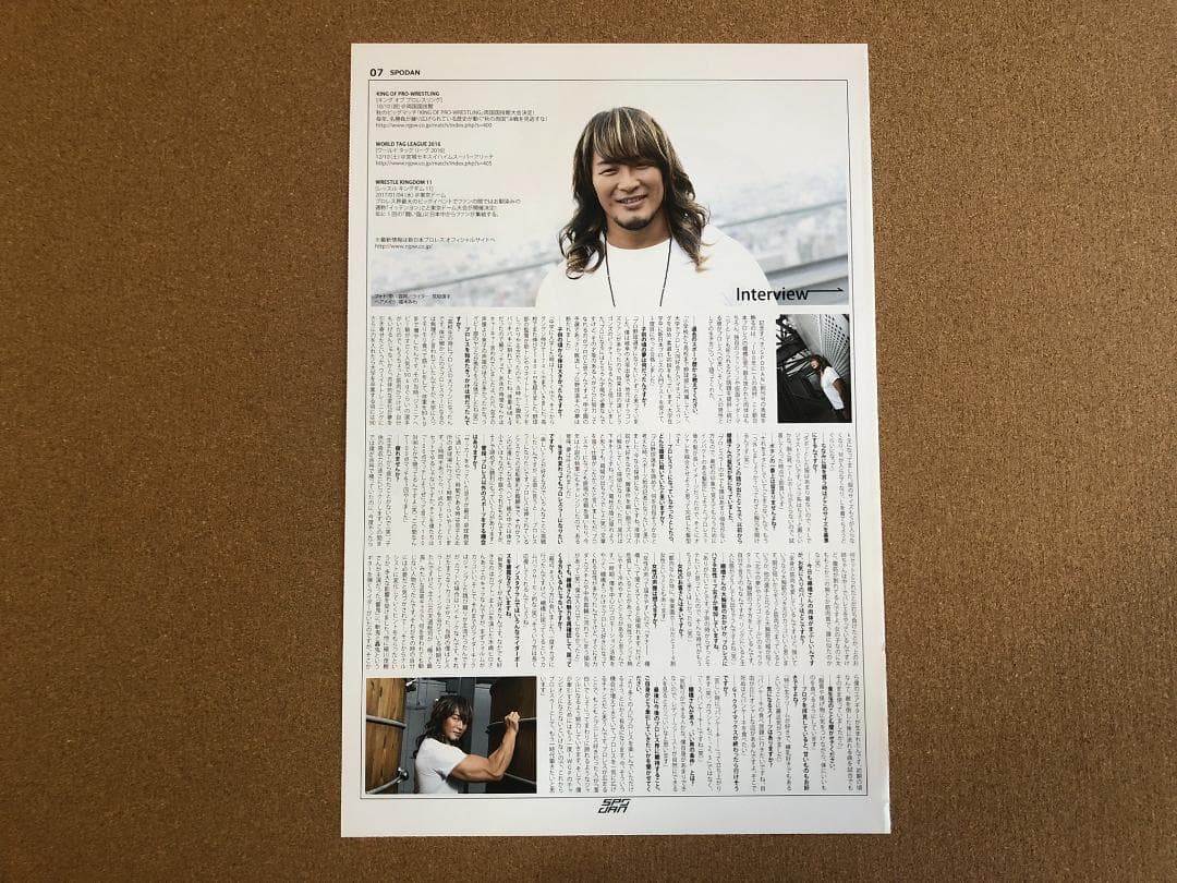 【大型配送タイプ】棚橋弘至さん掲載ページ（ポスターサイズ）#4978