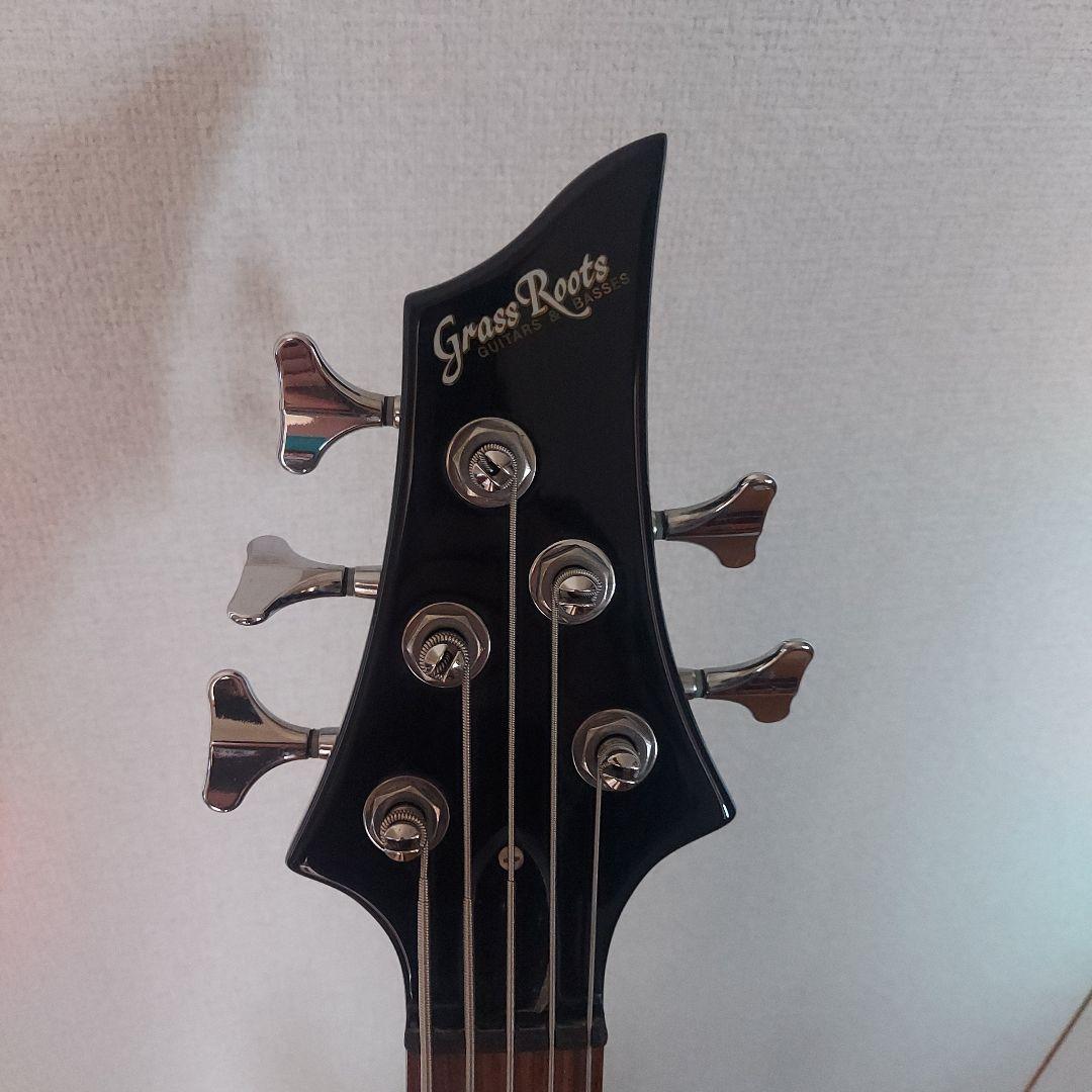 グラスルーツ　5弦　ベース　grass　roots　ESP エドワーズ　ケース