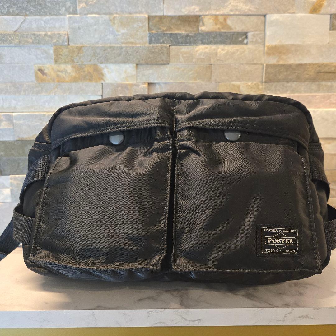 美品　PORTER　ポーター　TANKER　ウエストバッグ　ボディバッグ　黒