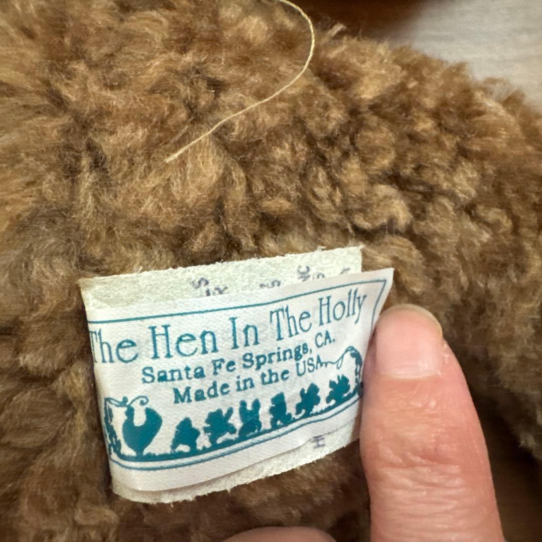 The Hen in the Holly アンティークドール うさぎ&バッグ