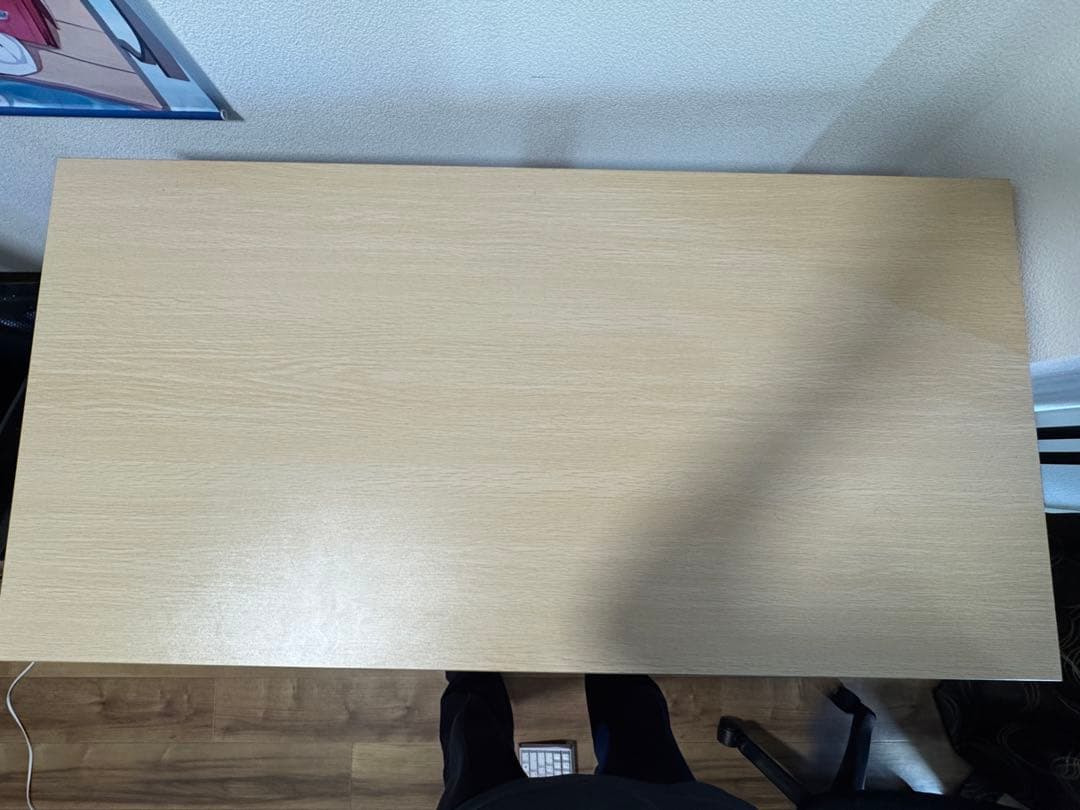 パソコンデスク 幅120×奥行60cm ライトブラウン