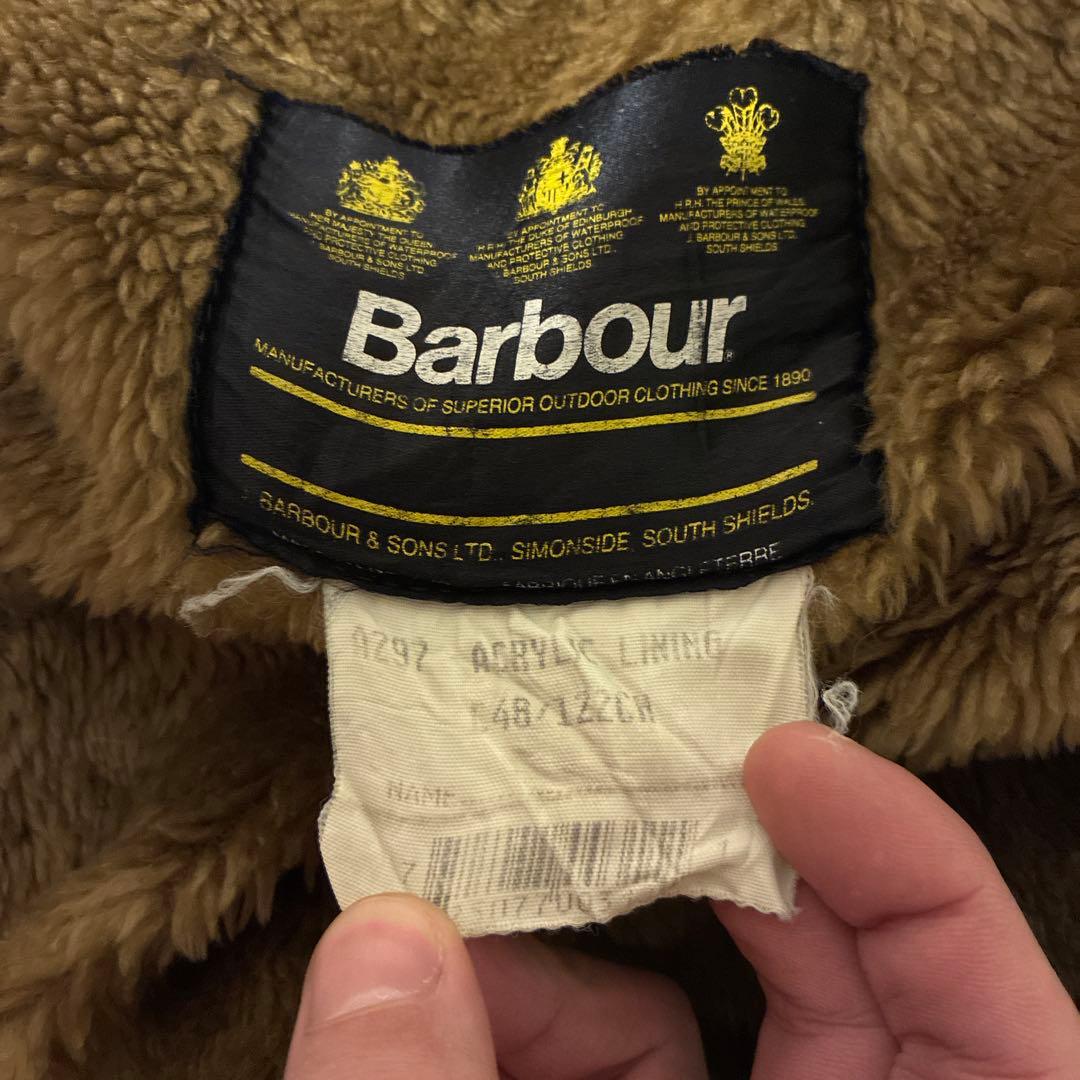 Barbour ライナー　ファーベスト　ブラウン