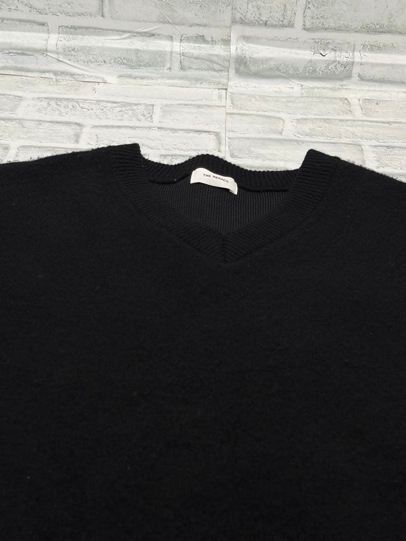 THE RERACS リラクス　サイドオープン　カシミヤ　Vネック　ニットベスト