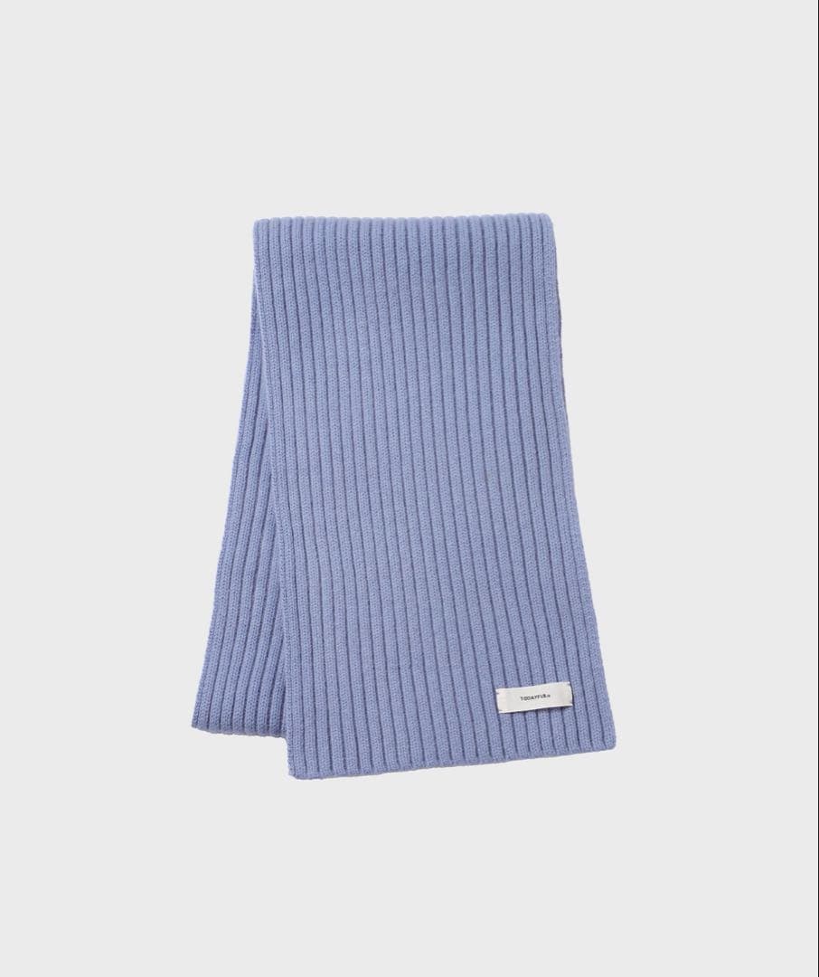 【新品未使用】Todayful Rib Knit Muffler アイスブルー